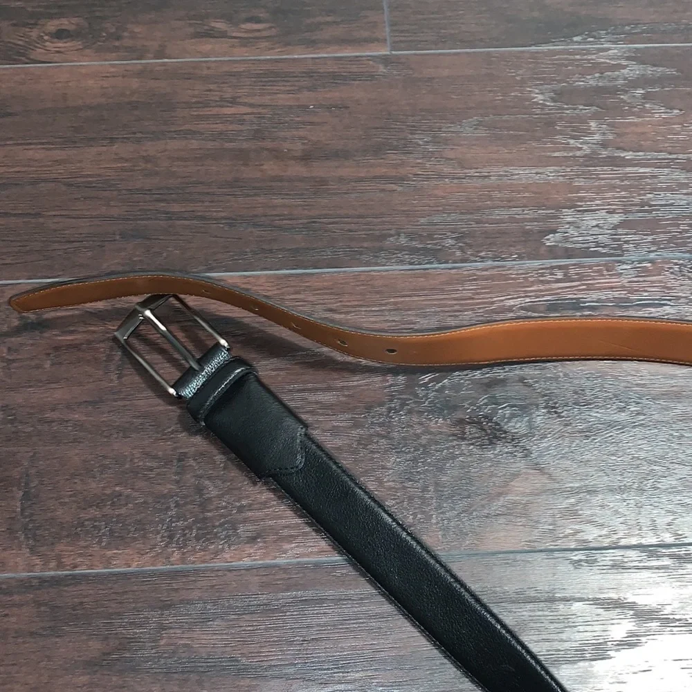 Genuine Leather G.Beene Belt-Casual Dress with Single Prong Buckle, Sz. 42/105.
